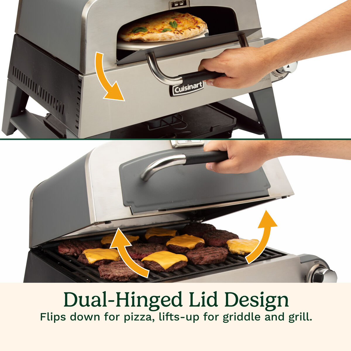 3-in-1 Grill, Griddle, and Pizza Oven - Cuisinart